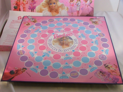 Barbie Games 1991 #4761 25 Board Game Mattel for Parts  