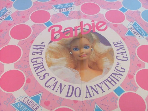 Barbie Games 1991 #4761 25 Board Game Mattel for Parts  